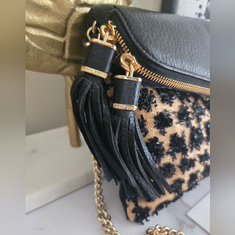 NWT Henri Bendel The Debutant Raffia Clutch Crossbody Bag - Picture 3 of 12